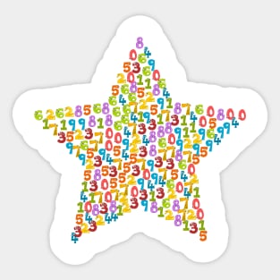 Maths Star Maths Lover Sticker